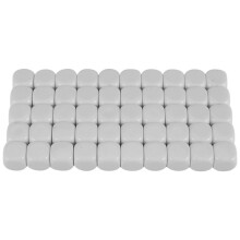 50 Pack 16MM Blank White Dice Set Acrylic Rounded D6 Dice Cubes for Game,Party,Fun,DIY Sticker and Math Teaching