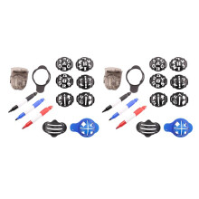 2set ,Color Markers Pens, Triple Track Plastic Marking Alignment Tool Kit,Black