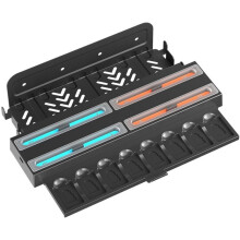 Wall-Mount Charging Dock for 2 Console and Joy-Cons, Featuring Game Cartridge Storage.