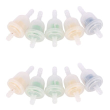 10X Plastic Fuel Filter 3mm I/D x 5.5mm O/D for Dirt Moto Bikes Random Color