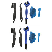 Bike Chain Scrubber, 8-Piece Portable Mountain Bike Chain Washer Cleaner Tool Quick Bicycle Clean Brush Kit