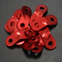 Aluminum Alloy Cord Adjuster Tent Tensioners Rope Adjuster for Tent Hiking Camping (2 Holes) - 24 Pack