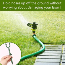 20 Pezzi di Supporti per Tubo da Giardino da 3/4'' Supporti Guida da Giardino Picchetti Decorativi per Esterni per Tenere Lontano il Prato per il