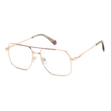 Gafas de Vista Polaroid PLD D554 55/16/145 Marco de metal dorado rosa UNISEX PLD D554