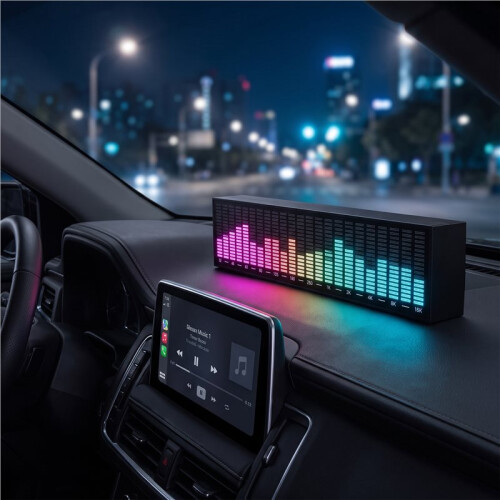 Luce Ambientale A LED per Auto con Controllo Vocale e Ritmo Musicale 2