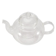 Filtre à Théière en Verre Résistant à la Chaleur Kung Fu Service à Thé Pot pour Six Personnes Pot en Borosilicate 600Ml
