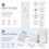 433MHz Universal Ceiling Fan Remote Control Replacement,3-Speed Plastic Light Dimmer Wireless  for Festive Party 7