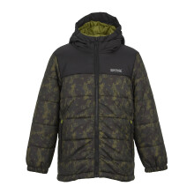 (Black) Regatta Kids Lofthouse Water-Repellent Zip Fastening black distress camo UK Size
