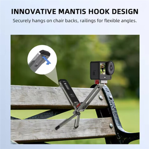 Quick-Release Base Tripod for  OSMO /Action 6 with 1/4 Screw Hole Carabiner Folding Magnetic Bracket Accessories 2
