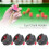 Support de Craie de Table de Billard 4Pcs, Support de Craie de Queue de Billard Portable, Supports de Craie de Queue avec Corde pour Billard 7
