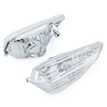Motorcycle Turn Light Cover Turn Signal Light Cover for Z 125 250 300 650 900 VERSYS-X300 2017-2023 Silver