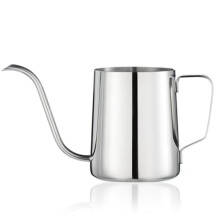 Bouilloire à Col de Cygne 20oz, Théière en Acier Inoxydable avec Couvercle, Bouilloire à Col de Cygne pour Camping et
