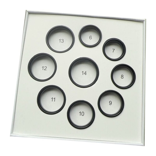 Ring Sizing Measuring Tool Set, Size 6 to 14 Finger Sizer Kit for RingConn Health  Rings