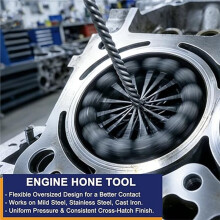 3.35 Inch (85mm) Cylinder Hone Tool, 120 Grit Brush, Suggested Use Bore Diameters 3.15"-3.25"