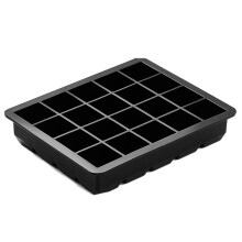 Bandejas de Cubitos de Hielo de Silicona Cubo Pequeño de Bandeja de Hielo de 1 Pulgada, Molde de Cubitos de Hielo Cuadrado de 40 Cavidades para