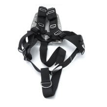 Scuba Diving Harness System Ryggplatta Dykfäste för Snorkling Justerbara Axelremmar Quick Release Spännen