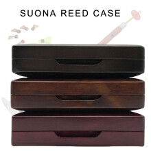 Suona Reed Storage Cases Maple Wood Storage Box Waterproof Suona Reed Organizer Amber