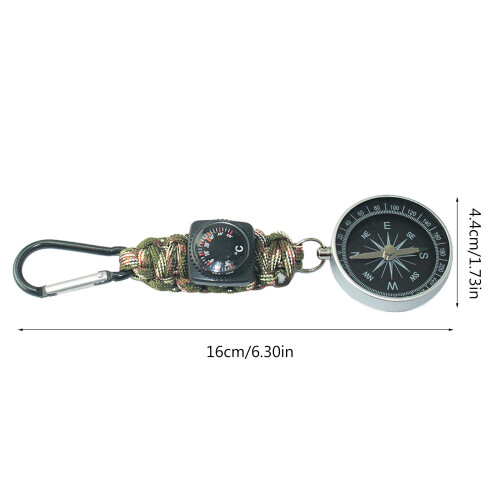 Multifunctions Compasses Thermometer Climbing Temperature Tester Survival Device 2