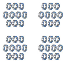 80 Peças 6700-2RS Alta Qualidade 6700 2RS 10X15X4mm Selo em Miniatura Rolamento de Esferas Profundo Sulco, Azul