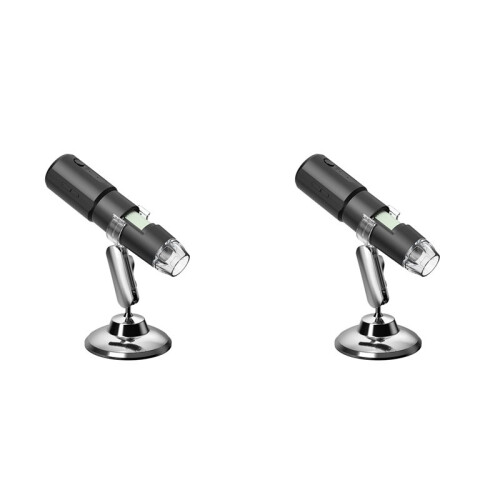 2pcs Handheld Digital Microscope WIFI for Kids Adults 50x-1000x Magnification with 360 Rotate Stand for IOS Android