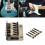 6 String Electric Bass Guitar Fixed Bridge Slanted Head Guitar Hardtail Bridge 7