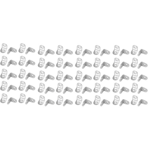 80Pcs 20mm x 20mm Support de Tablette de Coin à 90 Degrés
