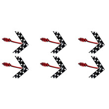 6PCS Universal 14-SMD Car Side Rearview Mirror Turn Signal LED Lights Blinker Retrofit Yellow Light