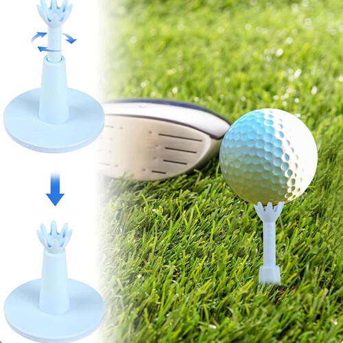 Adjustable Golf Ball Holder Golf Tees with Height Markers for Range Practice 1