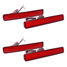 4Pcs Car Rear Bumper Reflector Brake Light Led Taillight for T5 Transporter/ Caravelle / Multivan 2003-2011