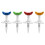 Golf Tees Set With Rotatable Height Adjustment Ideal For Various Swing Styles Red 5