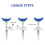 Golf Tees Set With Rotatable Height Adjustment Ideal For Various Swing Styles Red 8