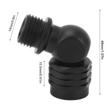 DIDEEP 潜水工具 万向调节器接头 二级呼吸器 110度