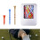 1 Box Multicoloured Golf Tees Wood Golf Tees with Storage Case 42/70/83mm 7