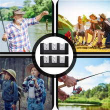 3 Rod Fishing Rod Holder Wall Mount Fishing Rod Rack Horizontal Rod Holder for Wall Garage Boat Accessories 4pcs Grey