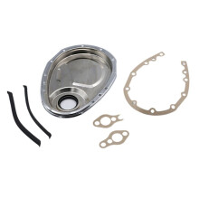 Car Timing Chain Cover Kit for Sb Chevy 327 350 383 400 Sbc Chrome Timing Cover Gasket Seal Bolts Set