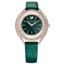 Swarovski 5644078 Crystalline Oval Rose Tone Green Ladies Watch