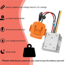 20V Till 12V Steg-Ned Omvandlare för Batteri Power Wheel Batteriadapter 20V-12V 20A 240W Inverter Buck Omvandlare