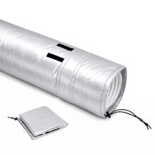 Draagbare AC Slang Isolatie Huls, 4-Laags Aluminium Folie Uitlaat Slang Dekking Wrap voor 5" & 5.9" Slang, Uitlaat Wrap