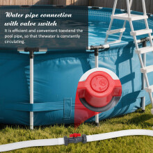 Above-Ground Pool Hose Coupler, 1.5 in Shut-Off Threaded Pool Hose Fitting 1pc