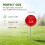 Course Position Golf Markers 2 Pack Ball Shape Stakes for Range Yellow 7