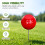 Course Position Golf Markers 2 Pack Ball Shape Stakes for Range Yellow 9