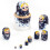 Wood Russian Nesting Dolls 10Pcs Classical Matryoshka Table Decors Stackable Toy 7