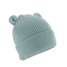 (12-24 Months, Dusty Turquoise) Beechfield Baby Bear Organic Beanie