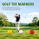 Course Position Golf Markers 2 Pack Ball Shape Stakes for Range Yellow 3