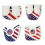 Waterproofs Golf Iron Head Cover Flags Pattern Rod Head Cases Golf single ear square 2