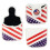 Waterproofs Golf Iron Head Cover Flags Pattern Rod Head Cases Golf single ear square 6