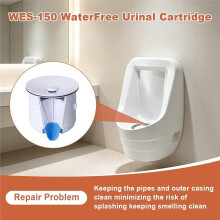 WES-150 Watervrije Urinaal Cartridge voor Alle Sloan Waterloze Urinalen, voor Falcon FWFC, Inclusief Cartridge, Sleutel, Handschoenen