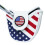 Waterproofs Golf Iron Head Cover Flags Pattern Rod Head Cases Golf single ear square 8
