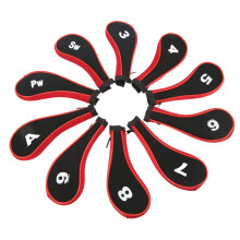 Neopren Golf Schläger Cover 10er Pack rot