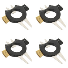 Golf Divot Werkzeug Bürste Kupfer & Nylon 4 Pack